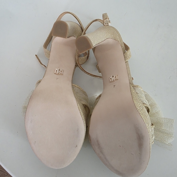 NWT Badgley Mishcka Sophie Bow Platform Sandals - Picture 6 of 7